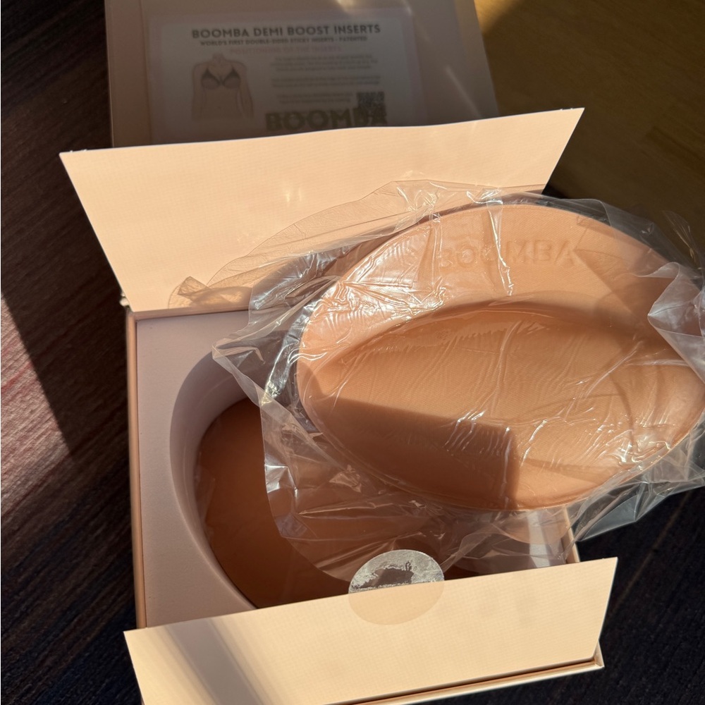 Unused Beige Bra Inserts, size medium